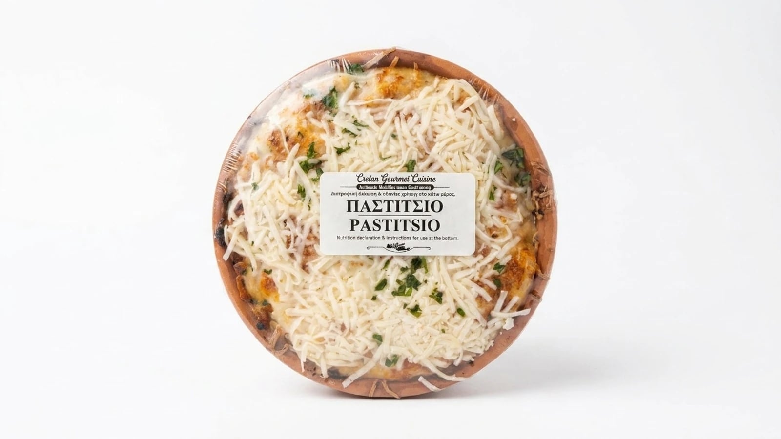Pastitsio in a Clay Dish